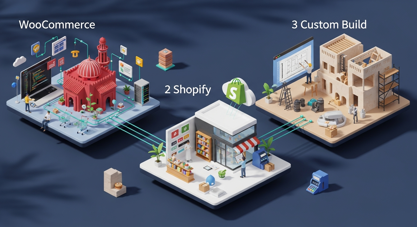 WooCommerce vs Shopify vs Custom Build: Which Is Right for Your Oman Business?